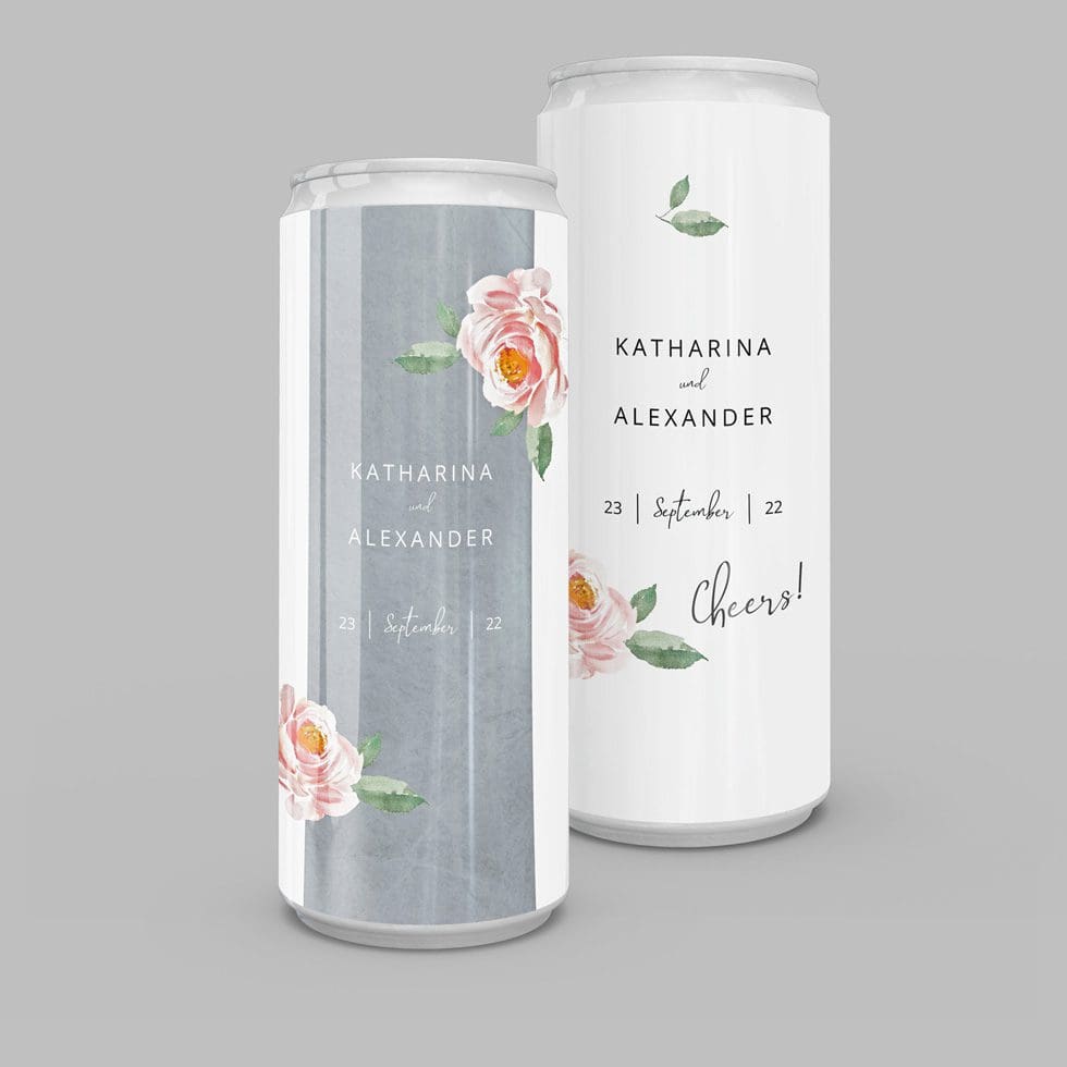weddingstyle-sektempfang-modern-bouquet-getr-nkedose-personalisiert-slim image 1