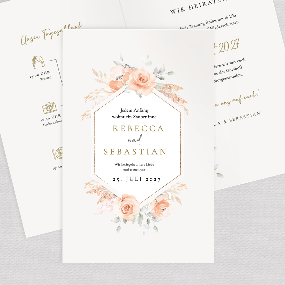 weddingstyle-hochzeitskarten-einladung-pampas-flowers-klappkarte image 1
