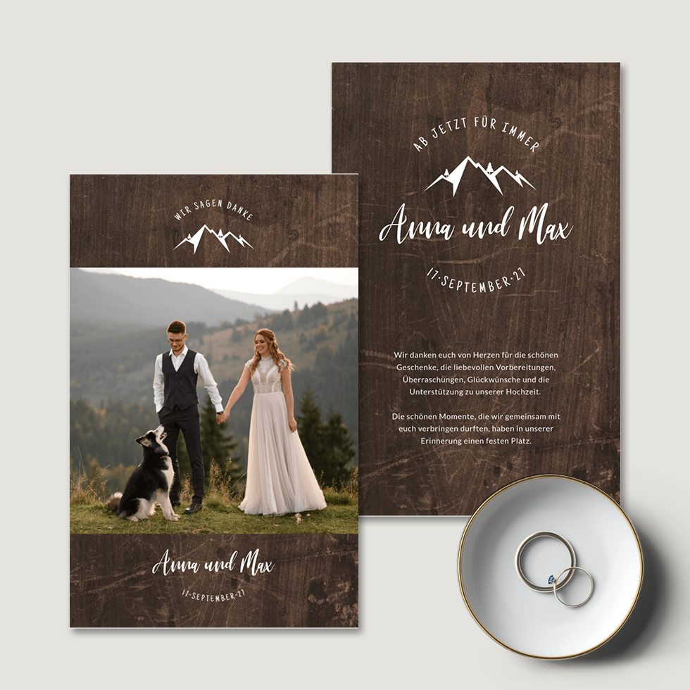 weddingstyle-berghochzeit-dankeskarte-personalisiert-drucken image 2