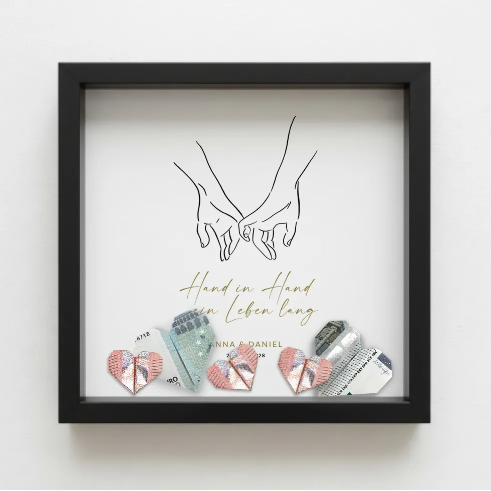 weddingstyle-geschenke-geldgeschenk-hand-in-hand-bilderrahmen image 2
