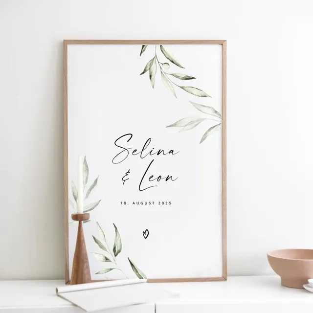 weddingstyle-geschenke-hochzeitsposter-olive-personalisiert-geldgeschenk image 1
