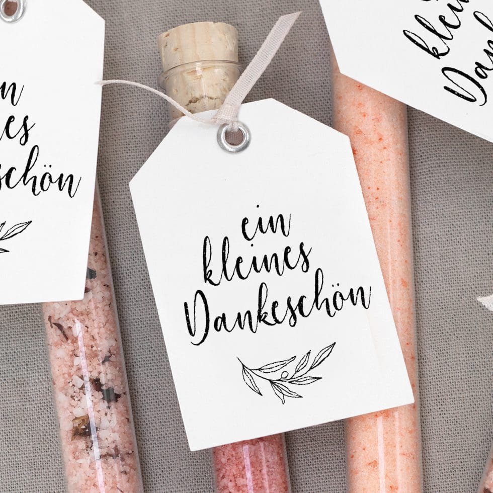 weddingstyle-hochzeitskarten-dankesch-n-stempel-brush-holz-30-50mm image 1