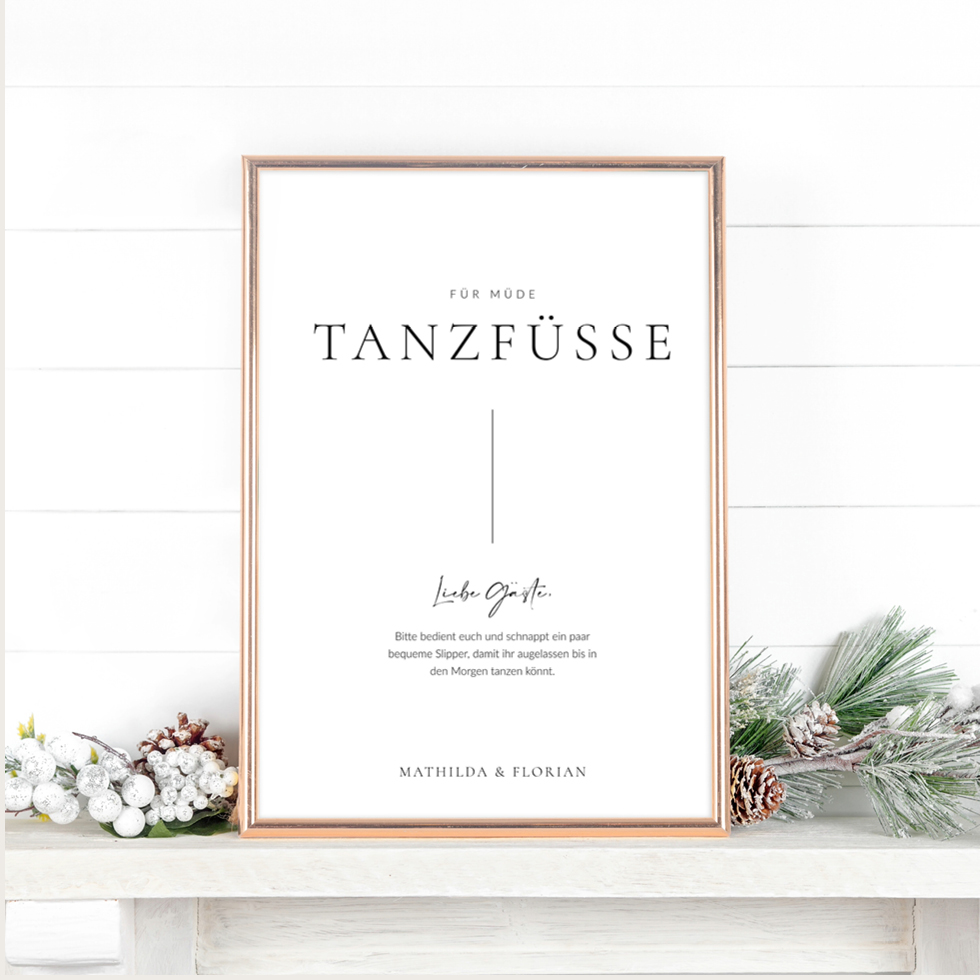 weddingstyle-feier-high-heels-garage-schild-m-de-tanzf-e-a4 image 1