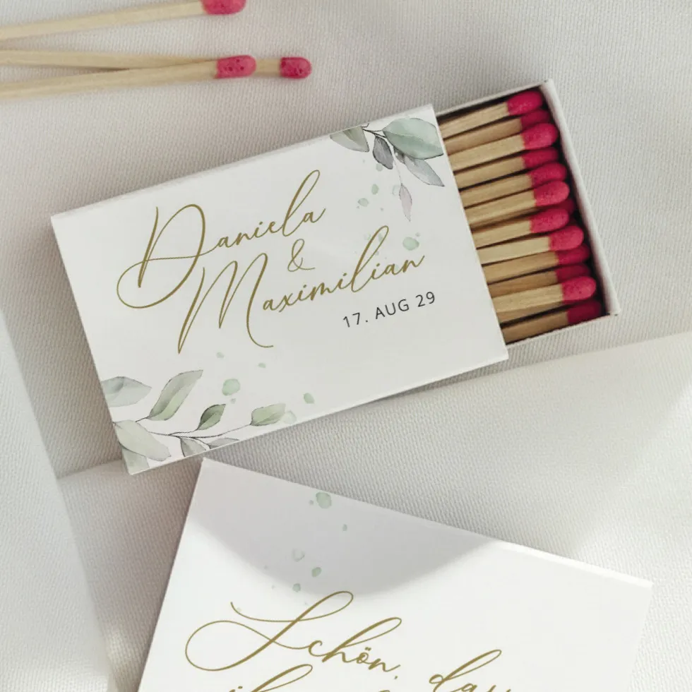 weddingstyle-streichholz-banderole-eukalyptus-vorlage-6er-set image 2