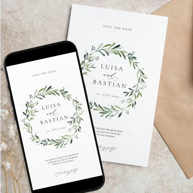 weddingstyle-hochzeitskarten-save-the-date-green-dream-digital image 1