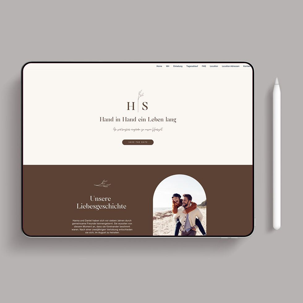 weddingstyle-boho-hochzeitswebseite-vorlage-canva-homepage image 1