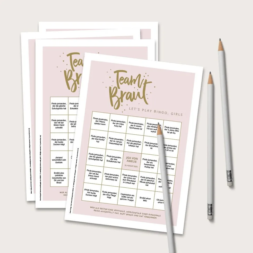 weddingstyle-jga-team-braut-bingo-challenge-spiel-personalisierbar-10-b-gen image 1