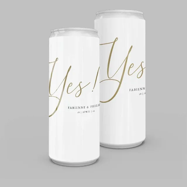 weddingstyle-sektempfang-yes-getr-nkedose-personalisiert image 1