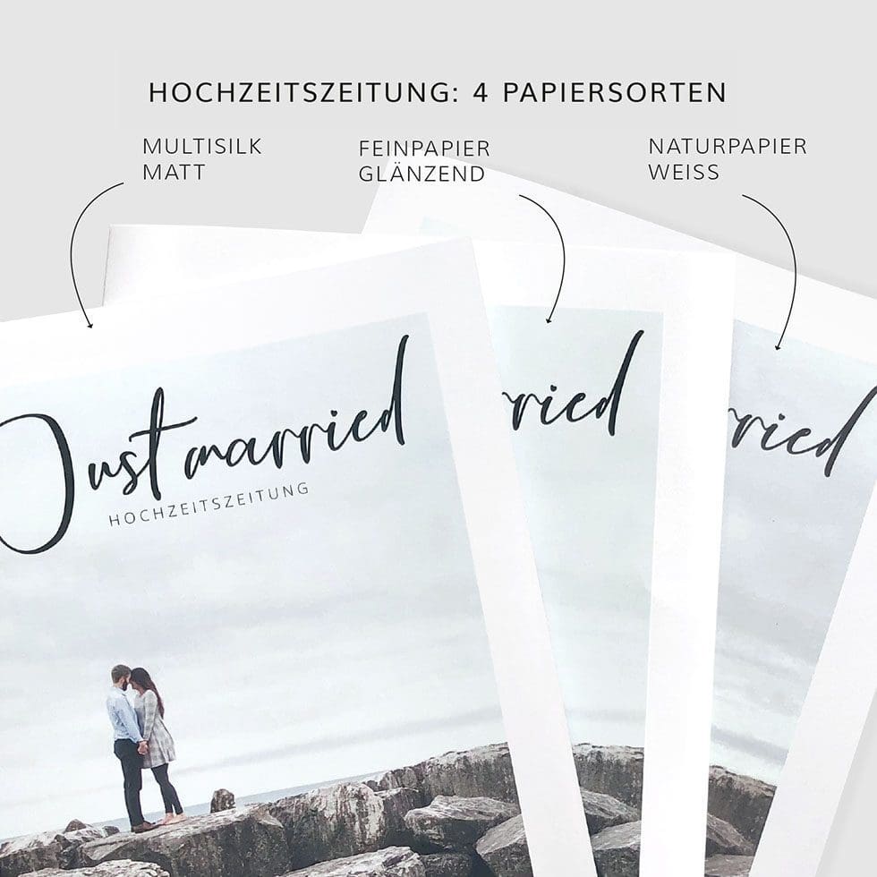 weddingstyle-hochzeitszeitung-papiermuster-musterset-mit-gutschein image 2