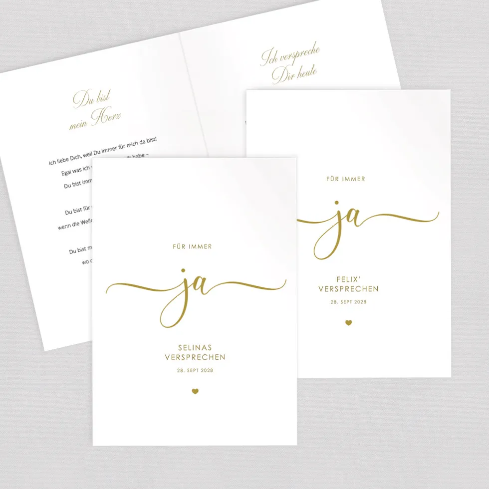 weddingstyle-trauung-ehegel-bde-buch-ja-2er-set-din-a5 image 1