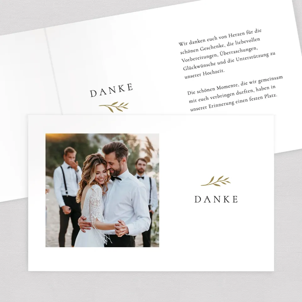 weddingstyle-hochzeitskarten-zweig-dankeskarte-klappkarte-personalisiert image 1