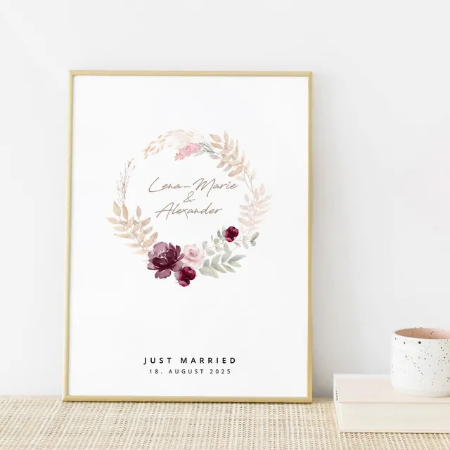 weddingstyle-boho-hochzeitsposter-personalisiert-geschenk image 1