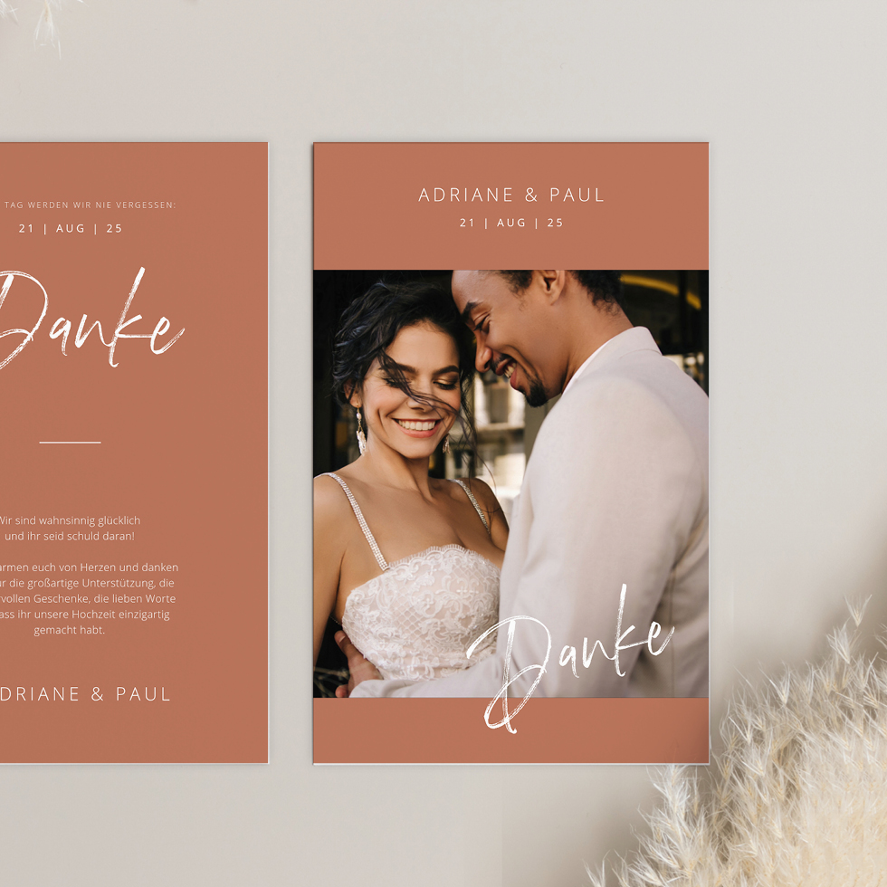 weddingstyle-hochzeitskarten-dankeskarte-boho-terrakotta-foto image 1