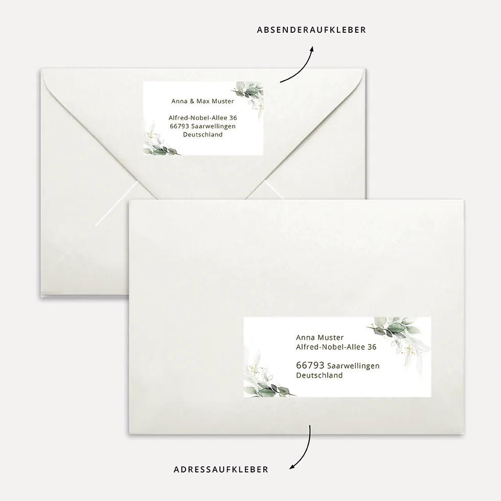 weddingstyle-hochzeitskarten-adressaufkleber-eukalyptus-gold-vorlage image 1