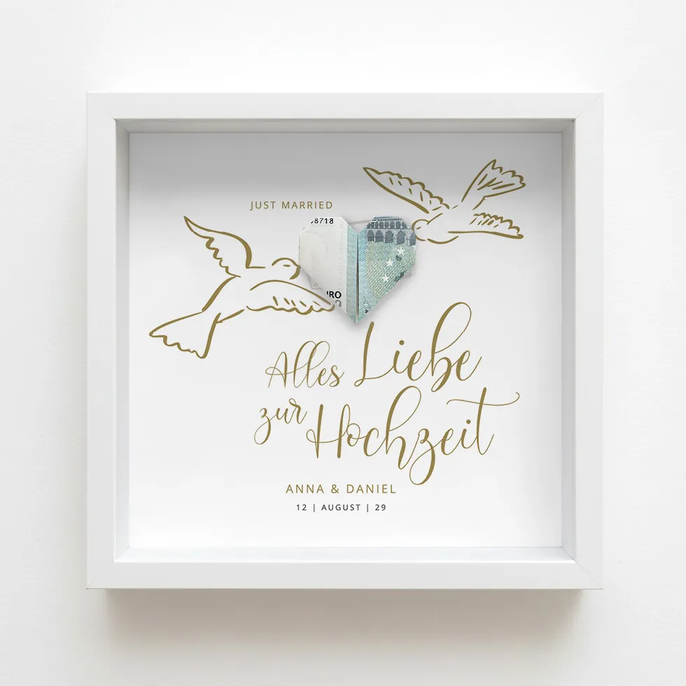 weddingstyle-geschenke-tauben-geldgeschenk-bilderrahmen-25x25 image 1