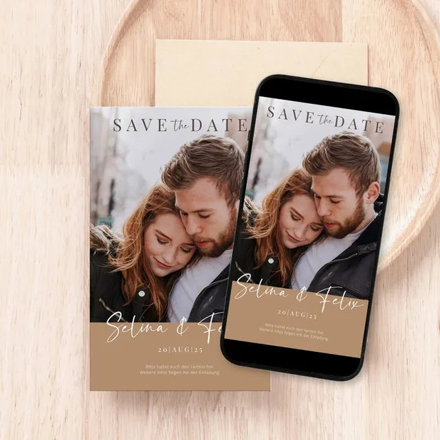 weddingstyle-hochzeitskarten-selina-felix-save-the-date-karte-mit-foto image 1