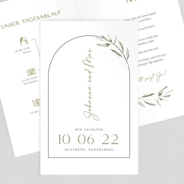 weddingstyle-hochzeitskarten-toskana-einladung-vorlage-b6-doppelseitig image 1