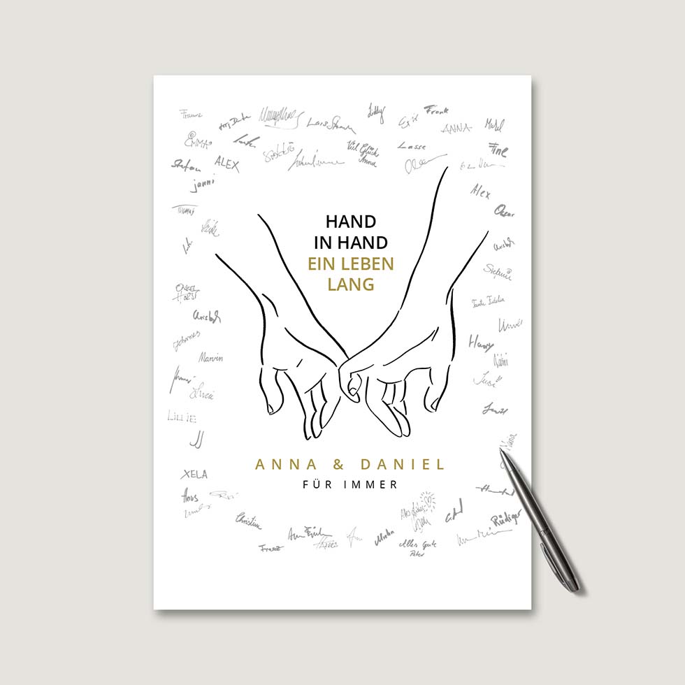 weddingstyle-feier-hand-in-hand-g-stebuchbild-personalisiert-unterschriften image 2