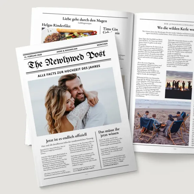 weddingstyle-spiele-hochzeitszeitung-tageszeitung-magazin-din-a4 image 1