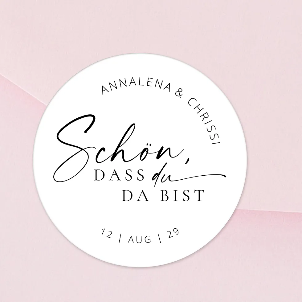 weddingstyle-geschenke-sch-n-dass-du-da-bist-aufkleber-elegant image 1