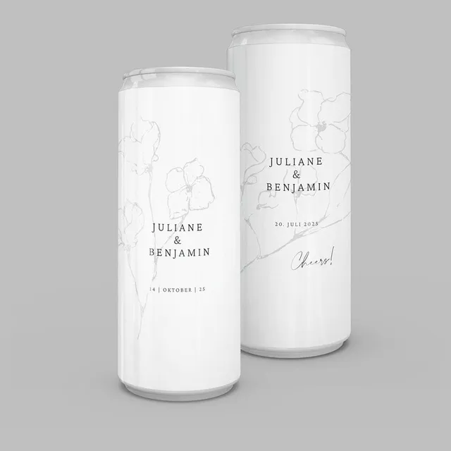 weddingstyle-sektempfang-getr-nkedosen-flower-drawing-personalisiert image 1