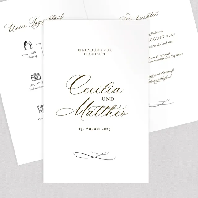 weddingstyle-moderne-kalligraphie-hochzeitseinladung-klappkarte-b6 image 1