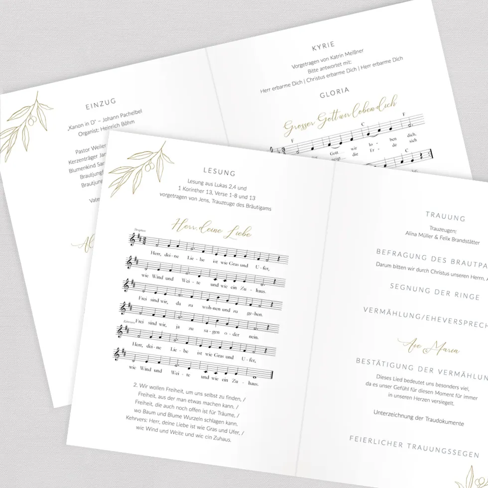 weddingstyle-elegant-branch-kirchenheft-din-a5 image 2