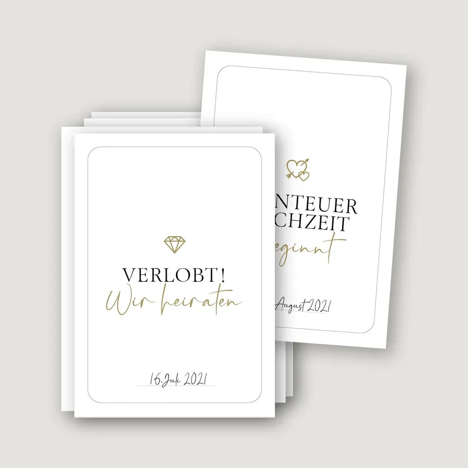 weddingstyle-hochzeitsplaner-68-meilenstein-karten-countdown-din-a6 image 1