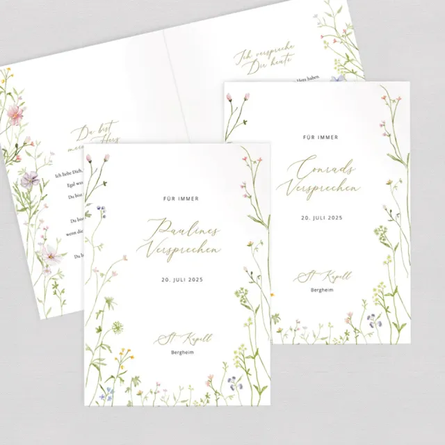 weddingstyle-trauung-wiesenblumen-ehegel-bde-buch-2er-set-floral image 1