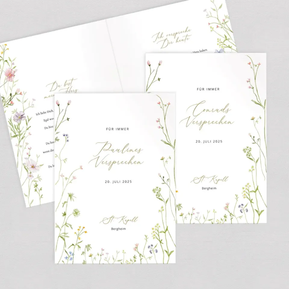 weddingstyle-trauung-wiesenblumen-ehegel-bde-buch-2er-set-floral image 1