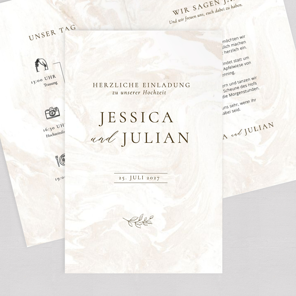 weddingstyle-marvel-hochzeitseinladung-klappkarte-b6-individuell image 1