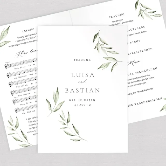 weddingstyle-wonderful-greens-kirchenheft-din-a5 image 1