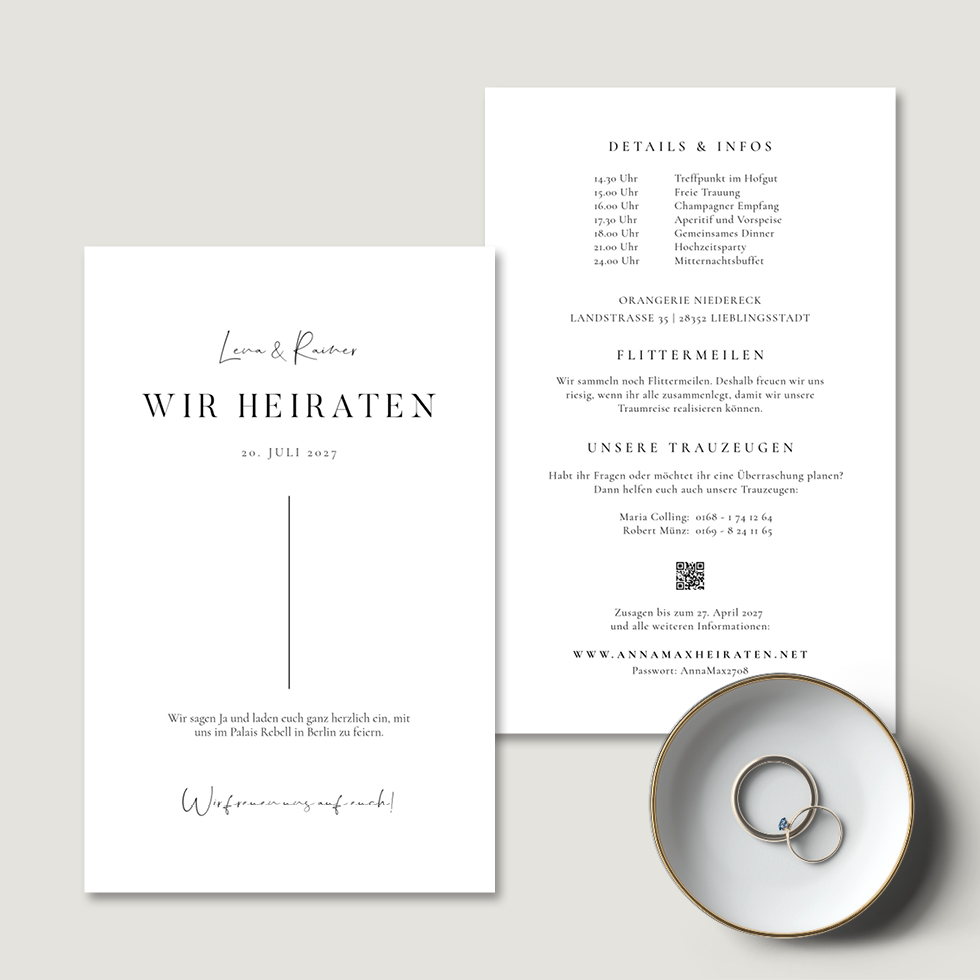 weddingstyle-pure-hochzeitseinladung-karte-b6-personalisiert image 2